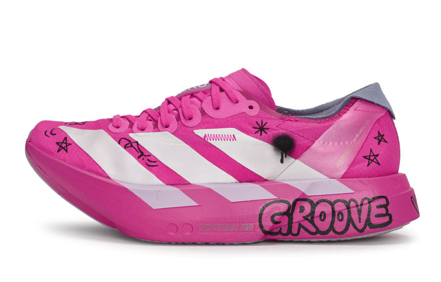 Adidas Adidas Adizero Adios Pro 4 Low top Running Shoes Women's Black White Pink