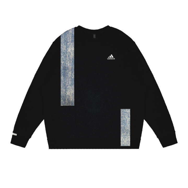 Adidas Adidas LABEL Sweatshirts Unisex Black Crew Neck Moderate Regular
