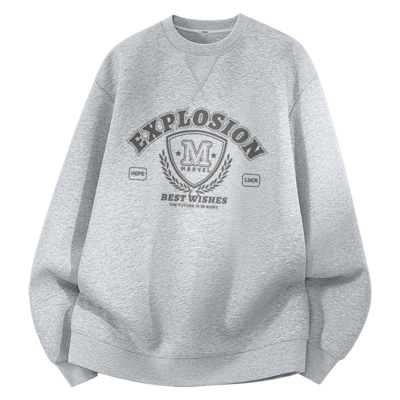 MINISO Sweatshirts Unisex Crew Neck Moderate Heavyweight