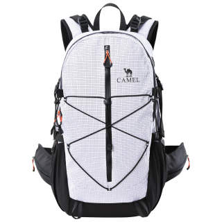 CAMEL Backpack Outdoor Bag 200D Nylon Three Part Grid Multicolor Unisex