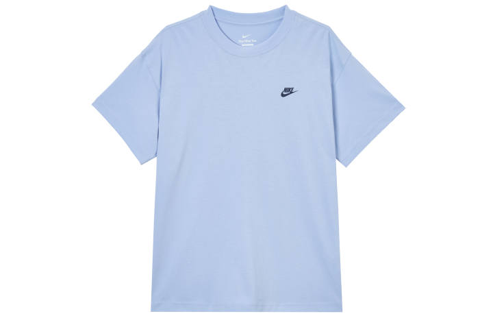 Nike Nike Basketball Jerseys Men's Aluminum Blue Crew Neck Moderate