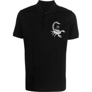 PHILIPP PLEIN 【Previous Season】Scorpion-print polo shirt