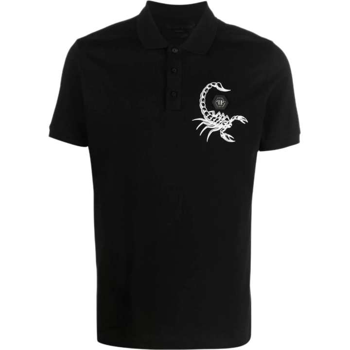 PHILIPP PLEIN 【Previous Season】Scorpion-print polo shirt