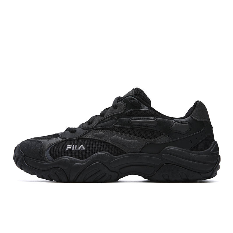 FILA KORAL Breathable Height Increasing Chunky Sneakers Men's Black