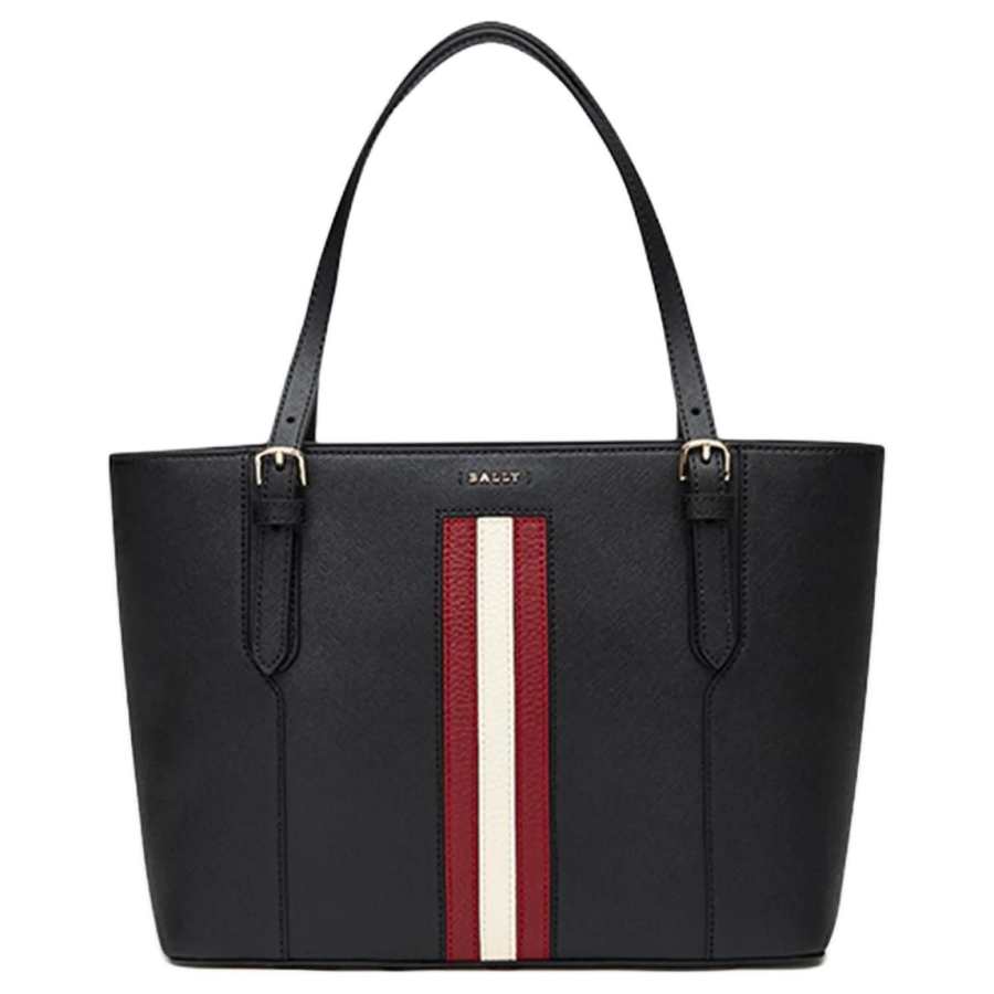 BALLY Cow Leather Handbag, Tote Bag, Shoulder Bag Medium Women's Black