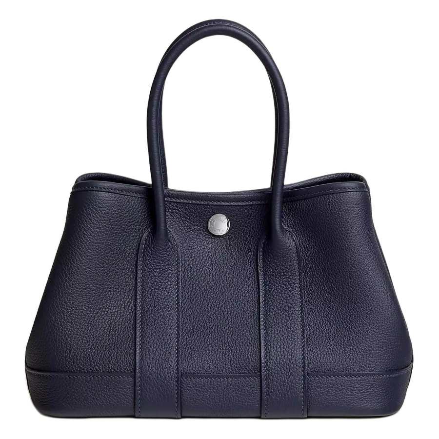 HERMES Neo Garden Togo Calfskin Shoulder Bag Mini Women's 2Z Bleu Nuit Midnight Blue