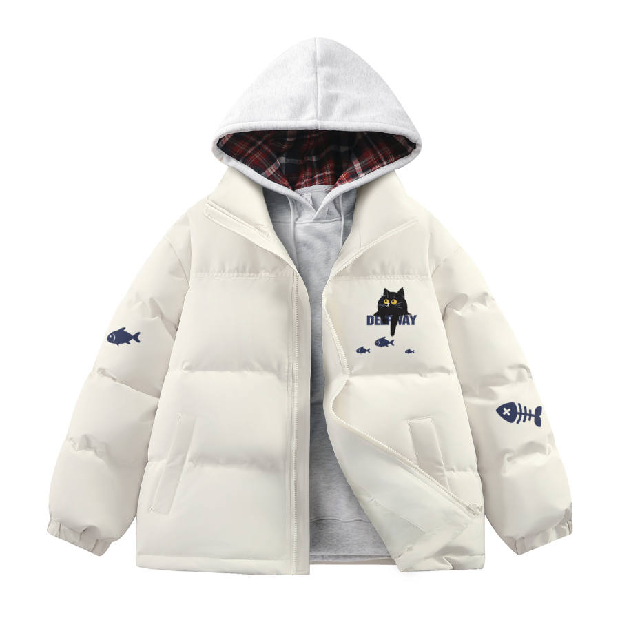 DEERWAY DEERWAY Puffer Jackets Unisex Stand Collar Thickened Padded Puffer Jacket