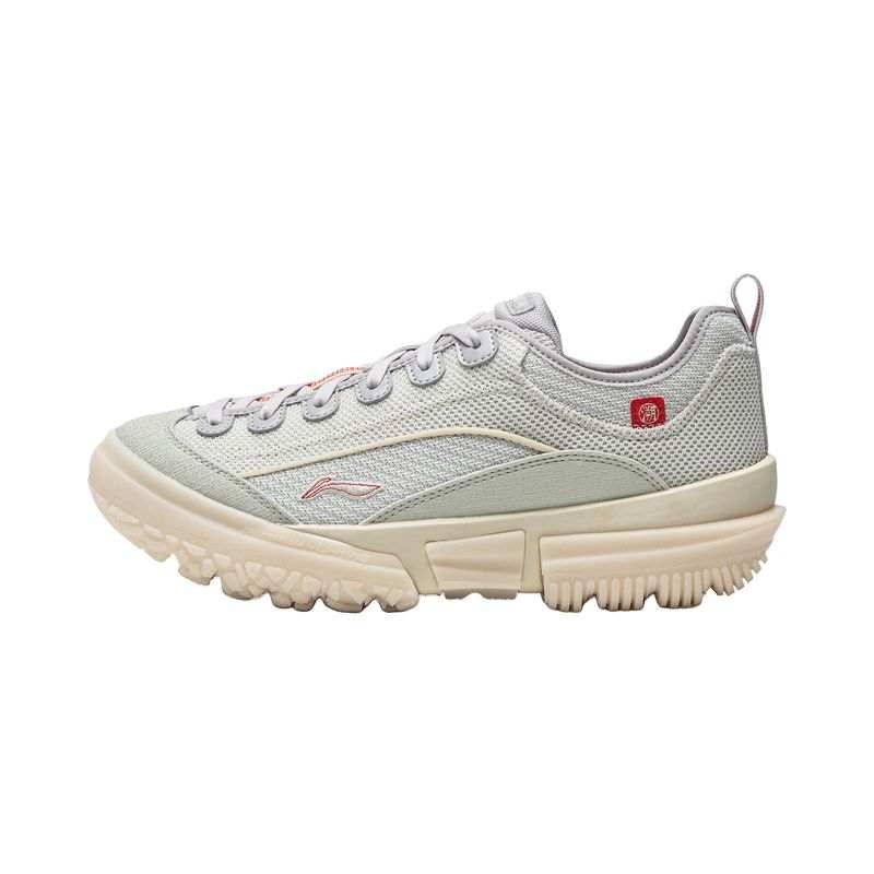Li-Ning Li Ning Outdoor CF Tracing Low top Mountaineering Hiking Shoes Women's White Birch Gray