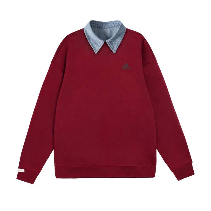 Adidas Adidas LABEL Sweatshirts Unisex Red Lapel Moderate Regular
