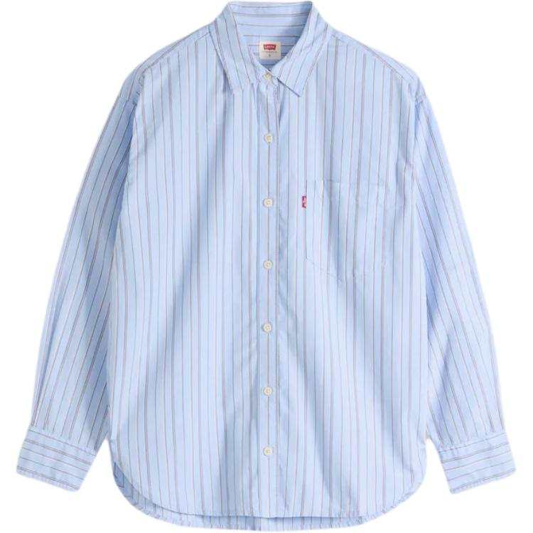 Levis Shirts Women's Blue Pointed Collar Moderate