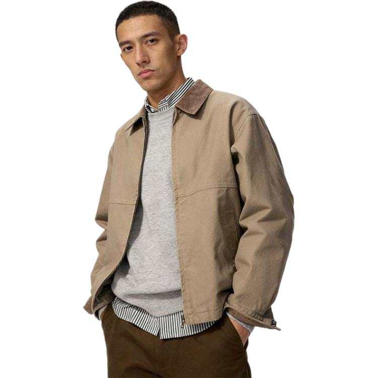 UNIQLO Jackets Unisex Camel Lapel Moderate Other