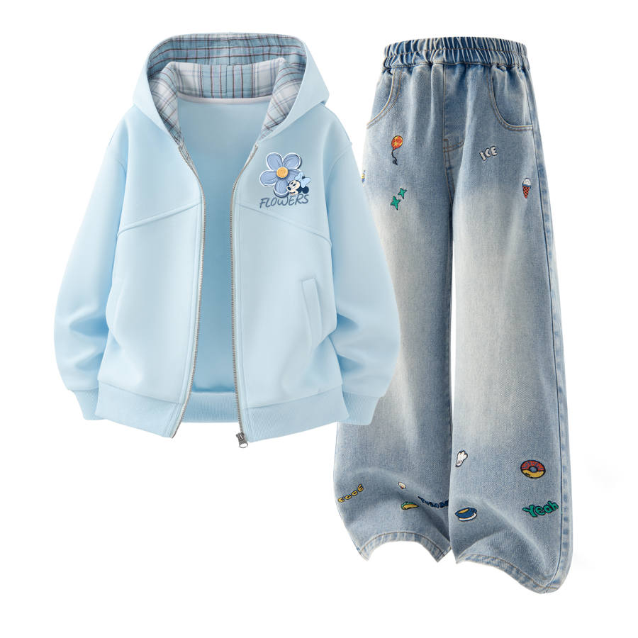 Disney Kids Casual Sportswear Crew Neck Moderate