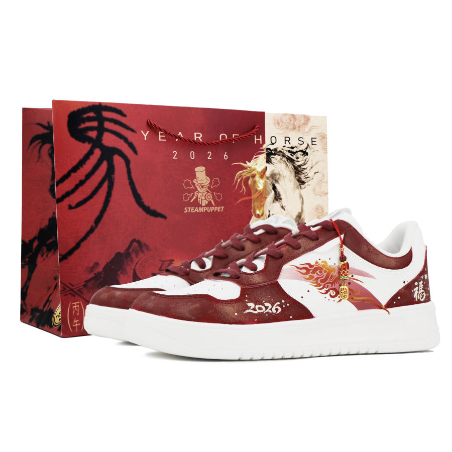 Anta Easy Low top Skateboard Shoes Unisex Red White