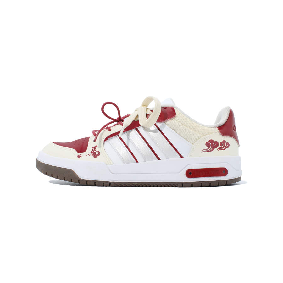 Adidas Adidas ENTRAP Flame Haired Sky Horse Abrasion Resistant Low top Skateboard Shoes Unisex Beige White Red