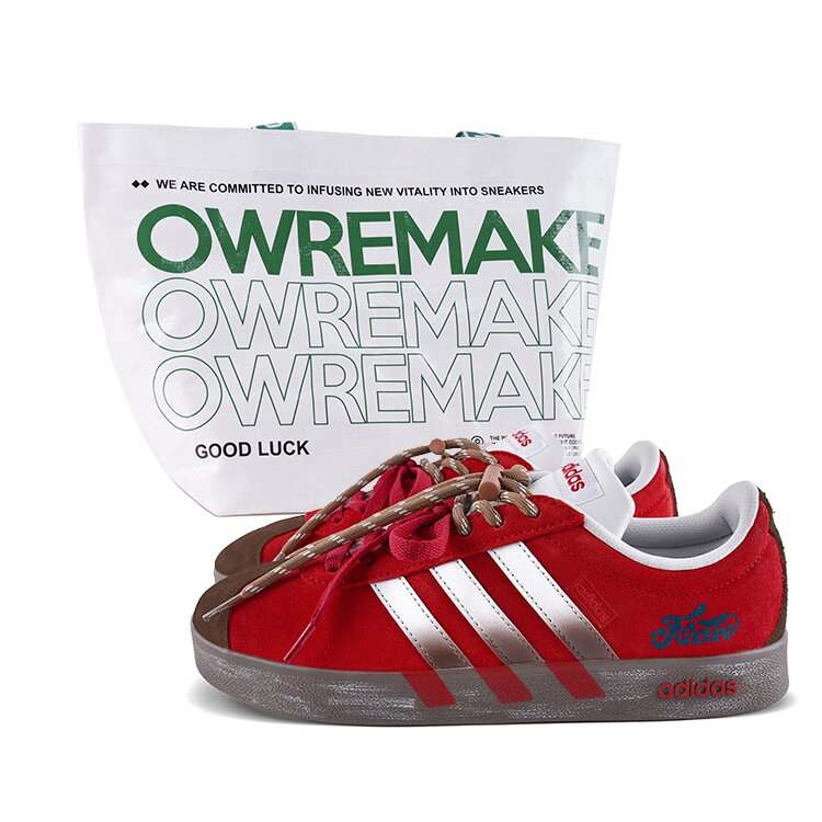 Adidas Adidas VL COURT 2.0 Abrasion Resistant Abrasion Resistant Low top Skateboard Shoes Unisex Red