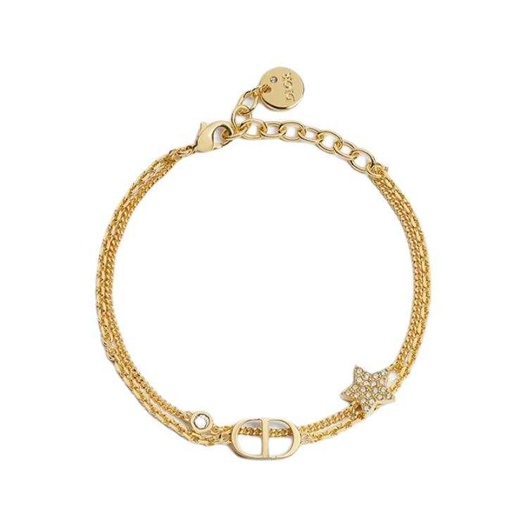 DIOR DIOR Metal, Crystal Bracelets Unisex Gold