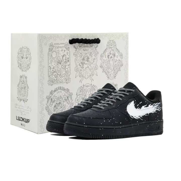 Nike Nike Air Force 1 Dark Wing, Shopping Bag PU Synthetic Leather Abrasion Resistant Abrasion Resistant Low top