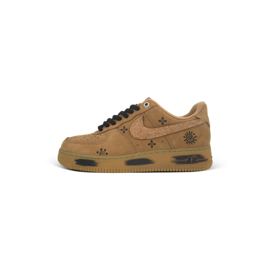 Nike Nike Air Force 1 Wood Shavings Abrasion Resistant Abrasion Resistant Low top Skateboard Shoes Unisex