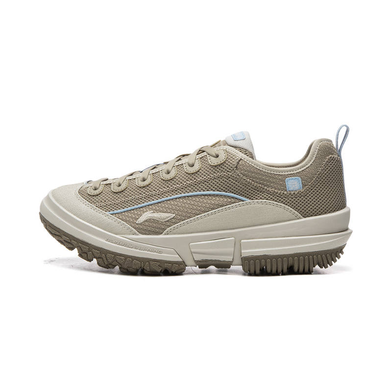 Li-Ning Li Ning Outdoor CF Tracing Low top Mountaineering Hiking Shoes Women's Tea Milk Umber Mica Gray