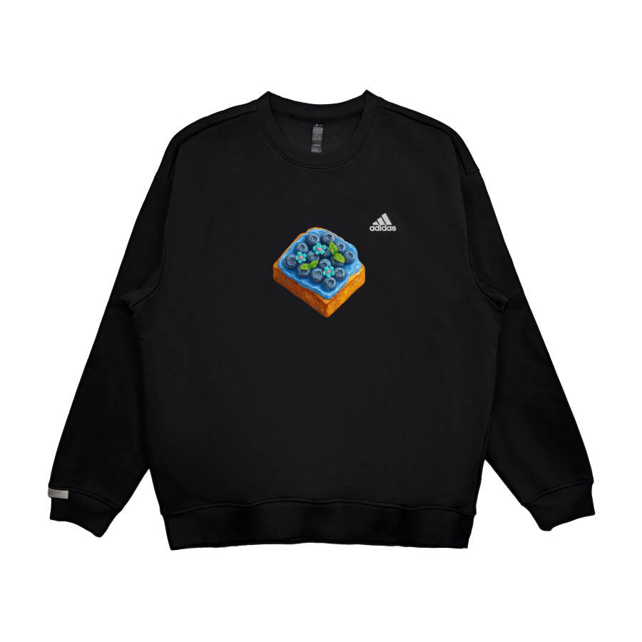 Adidas Adidas LABEL Sweatshirts Unisex Black Crew Neck Moderate Regular