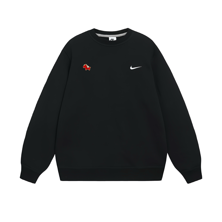 Nike Nike Club Sweatshirts Unisex Black Crew Neck Moderate Regular