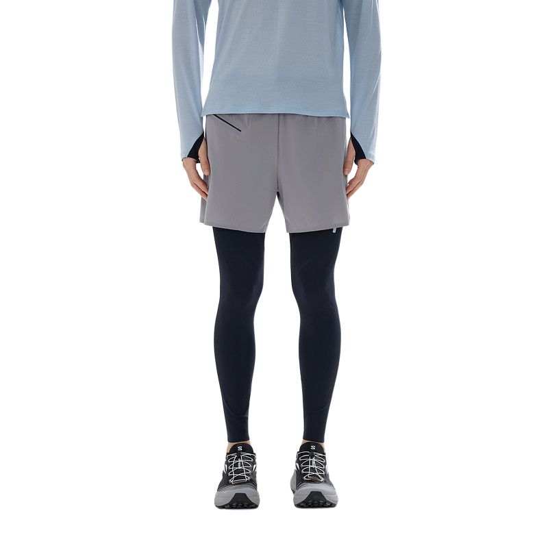 SALOMON Running Pants Men's Dark Charcoal Gray Moderate