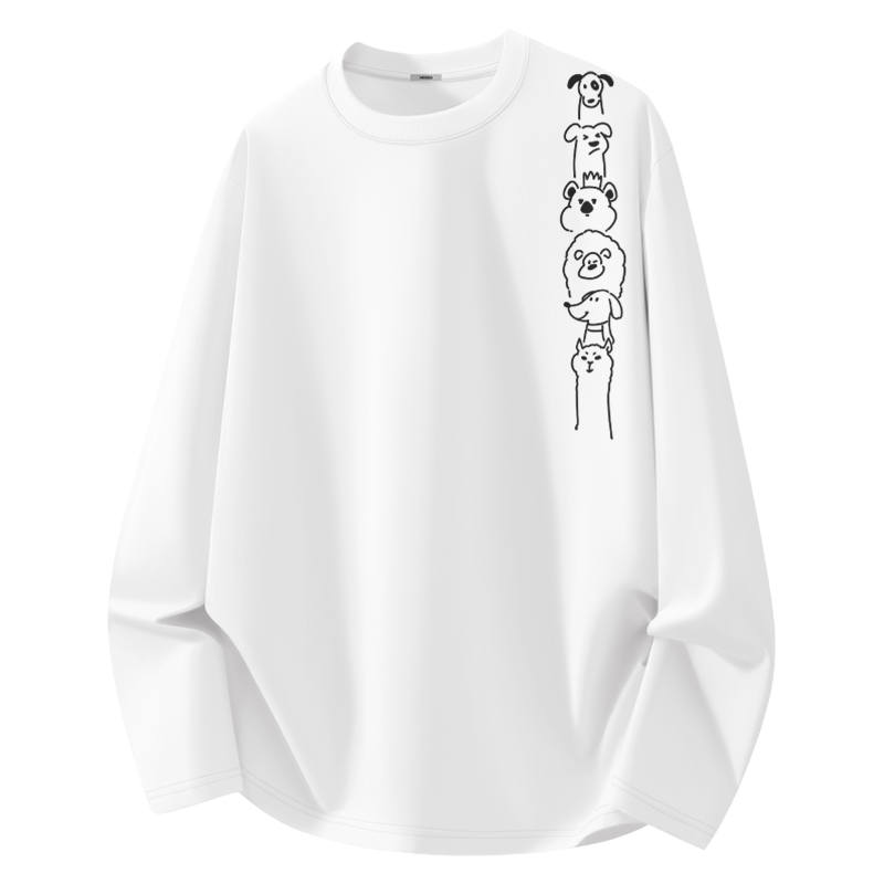 MINISO T Shirts Unisex Crew Neck Moderate Straight Fit