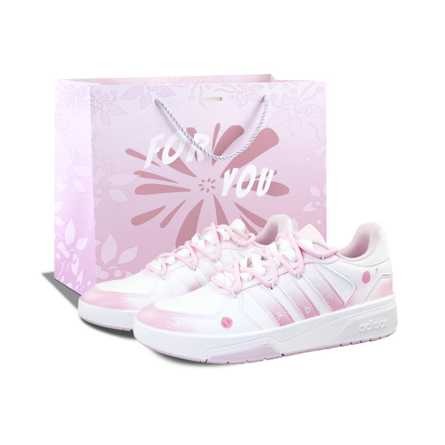 Adidas Adidas COURTBEAT Abrasion Resistant Low top Versatile Women's Pink Box Included