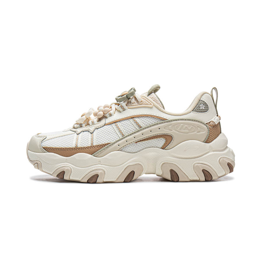 Li-Ning Li Ning Cat Paw Lite3 Low top Casual Shoes Women's Ecru