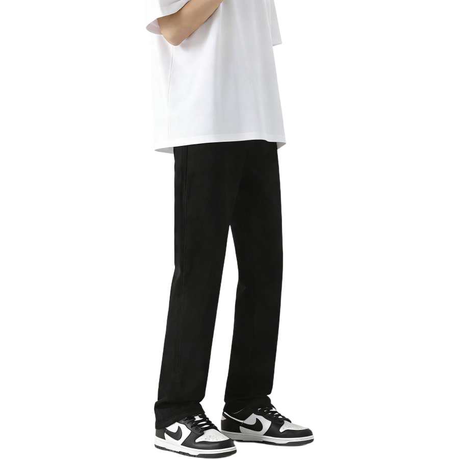 MUSCLETECH Jeans Unisex Thickened And Fleece Lined Straight Fit Pants