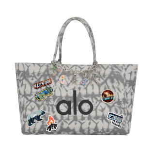 Alo Yoga Cotton Handbag, Shoulder Bag Regular Unisex Gray