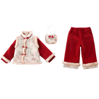 PROTECTCAMEL Kids Two Piece Skirt Sets Stand Collar