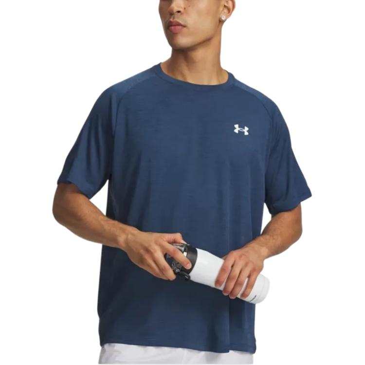 Under Armour T Shirts Men's Blue Crew Neck