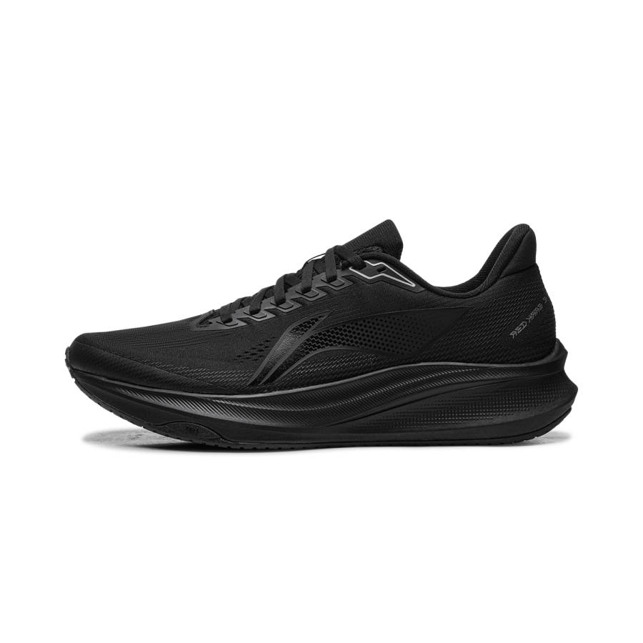 Li-Ning Li Ning Red Hare 9 Textile, Synthetic Leather Breathable Low top Casual Racing Running Shoes Men's Black