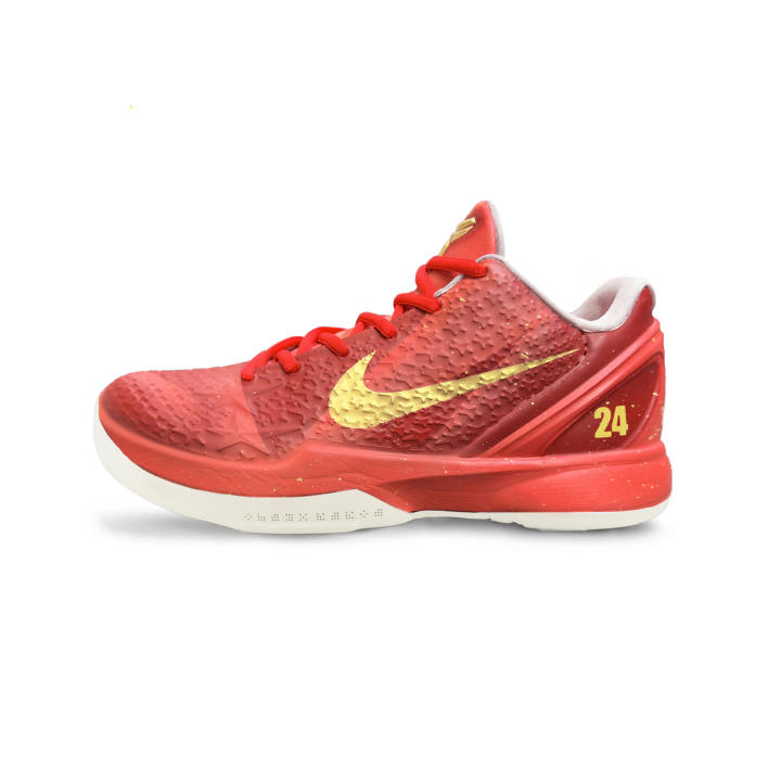 Nike Nike Zoom Kobe 6 Protro Red Gold Abrasion Resistant Slip Resistant Abrasion Resistant Slip Resistant Low top