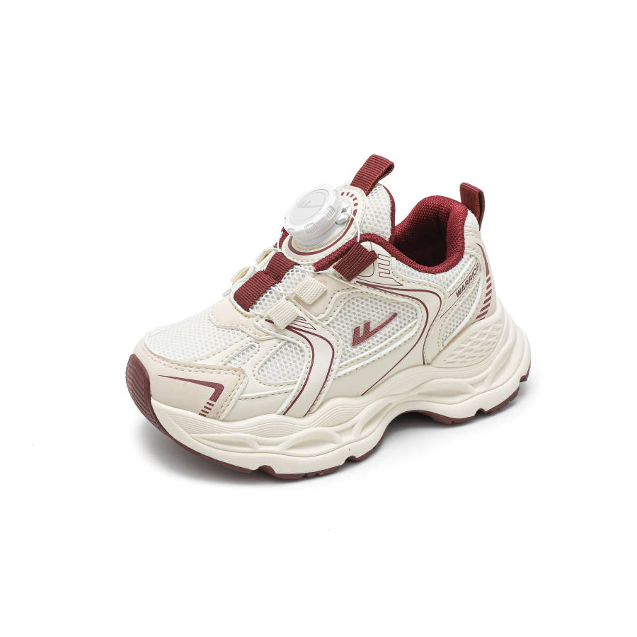 Warrior Girls' Athletic Shoes Synthetic Leather Lightweight Cushioning Slip Resistant Anti Kick Low top Casual Shoes