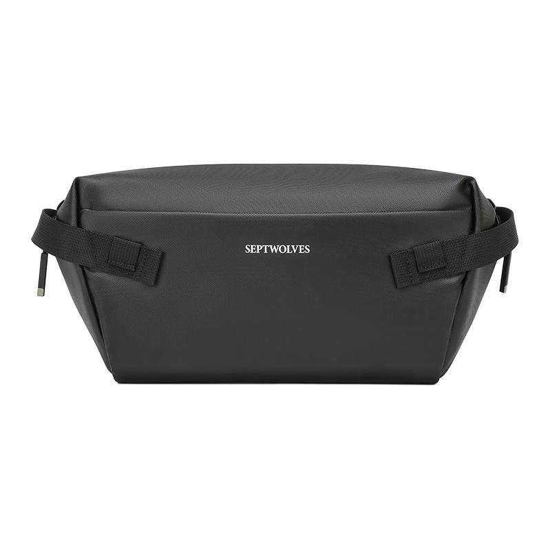SEPTWOLVES SEPTWOLVES Fabric Sling Bag Medium Men's Black