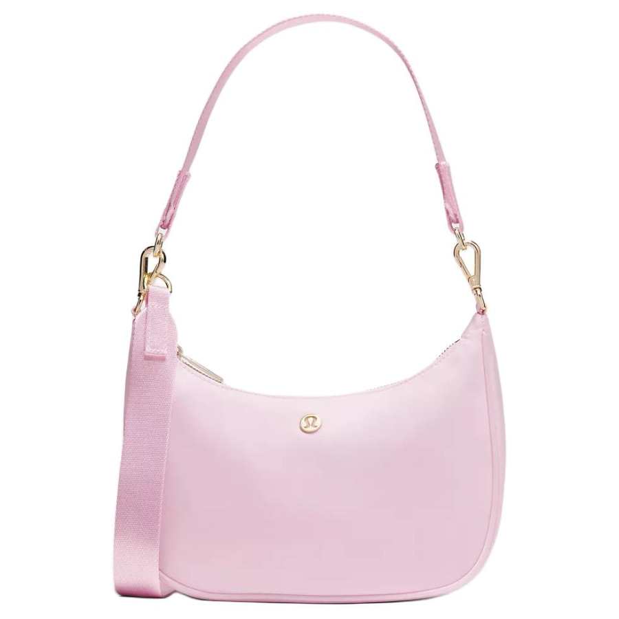 Lululemon City Essentials Nylon Polyester Shoulder Bag Small Women's Joyful Pink