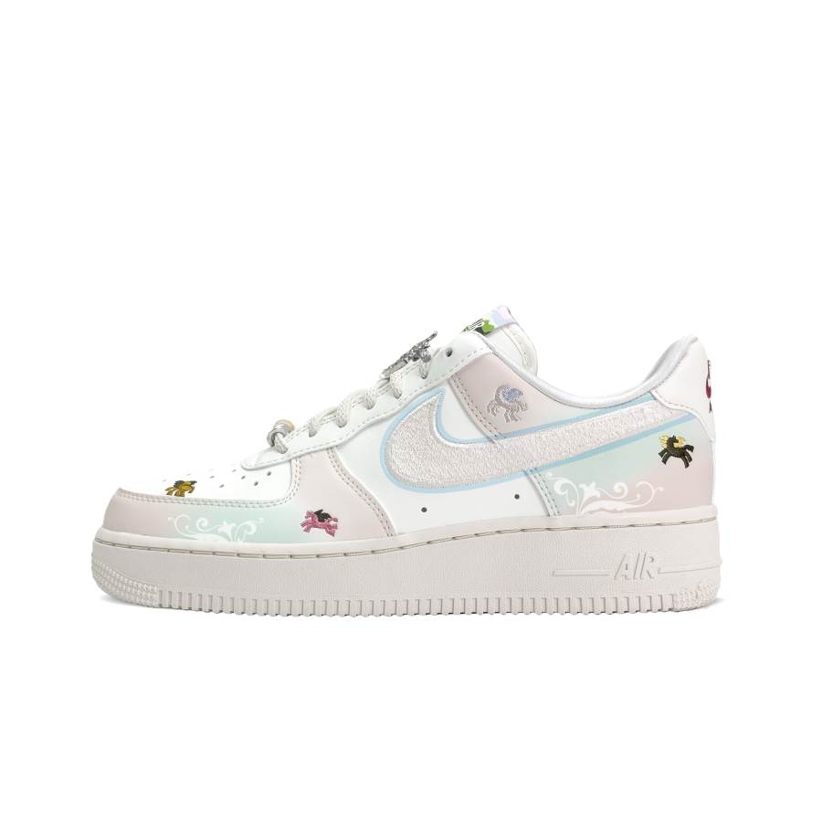 Nike Nike Air Force 1 Breathable Low top Skateboard Shoes Women's Pink