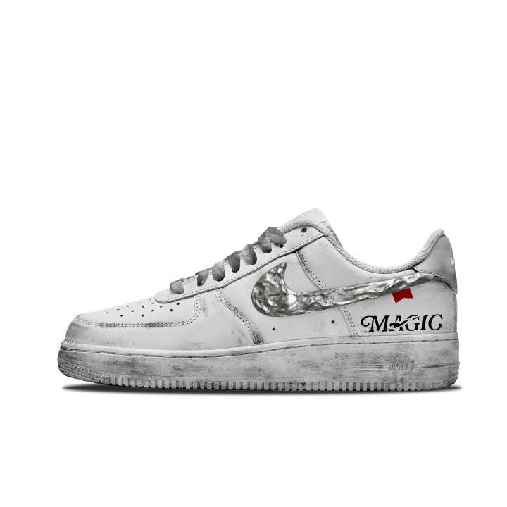 Nike Nike Air Force 1 Liquid Silver, Women's Leather Balance Abrasion Resistant Lightweight Slip Resistant