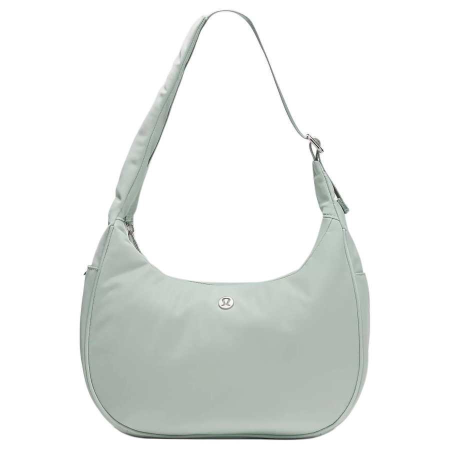 Lululemon City Essentials Nylon Shoulder Bag Women's Pelican Green