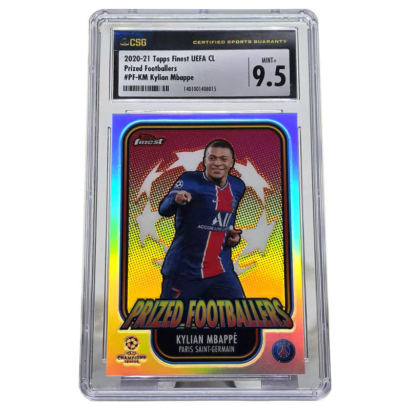 Topps Mbappé Player Card 21 Champions League Icon Paris Period Silver Scale Graded Cards 1 Pc