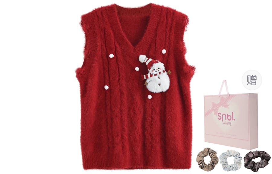 SNBL SNBL Sweaters Women's Red V Neck Moderate Other