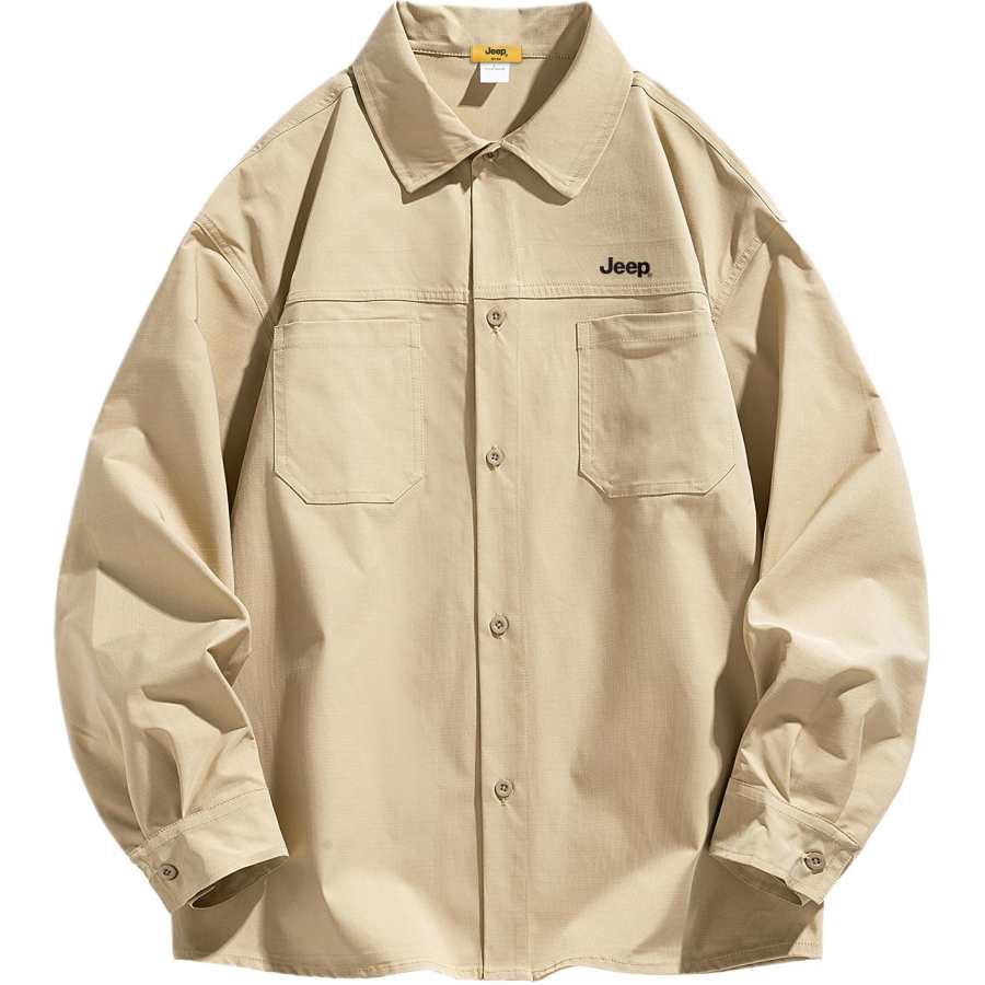 Jeep Jeep Shirts Unisex Lapel Moderate Workwear
