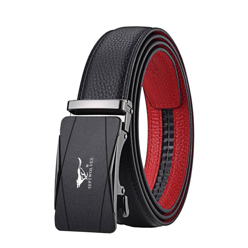 SEPTWOLVES SEPTWOLVES Zinc Alloy, Cow Leather Belts Men's 3.5cm