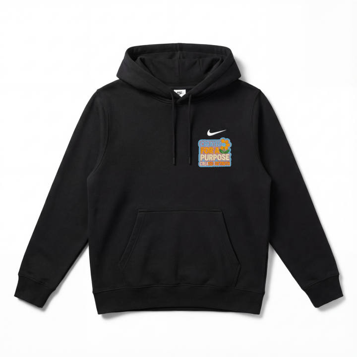 Nike Nike Extraordinary Wildflower Embroidery Patchwork Hooded Fleece Lined Comfortable Sweatshirt Unisex