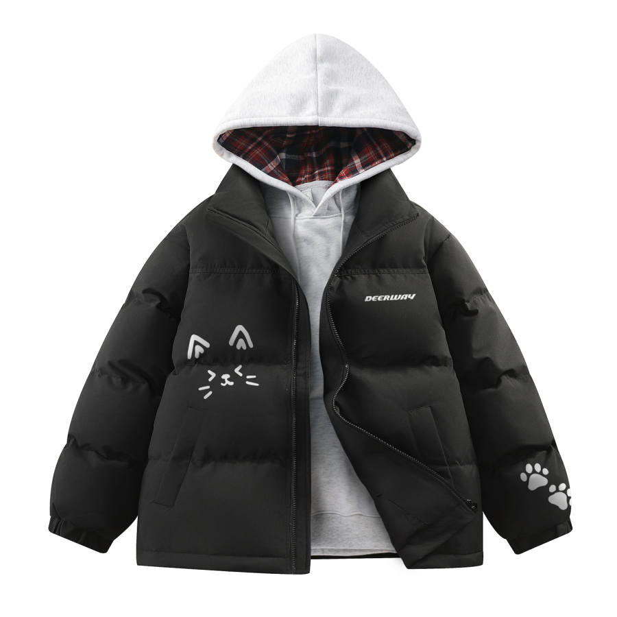DEERWAY DEERWAY Puffer Jackets Unisex Stand Collar Thickened Padded Puffer Jacket