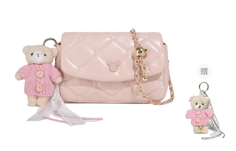 Disney Mickey Mouse Pu Shoulder Bag, Crossbody Bag Small Women's Pink