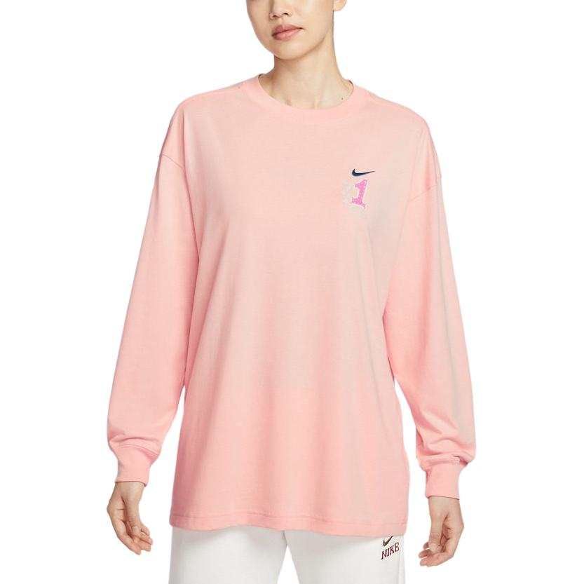 Nike Nike T Shirts Women's Pink Crew Neck Moderate