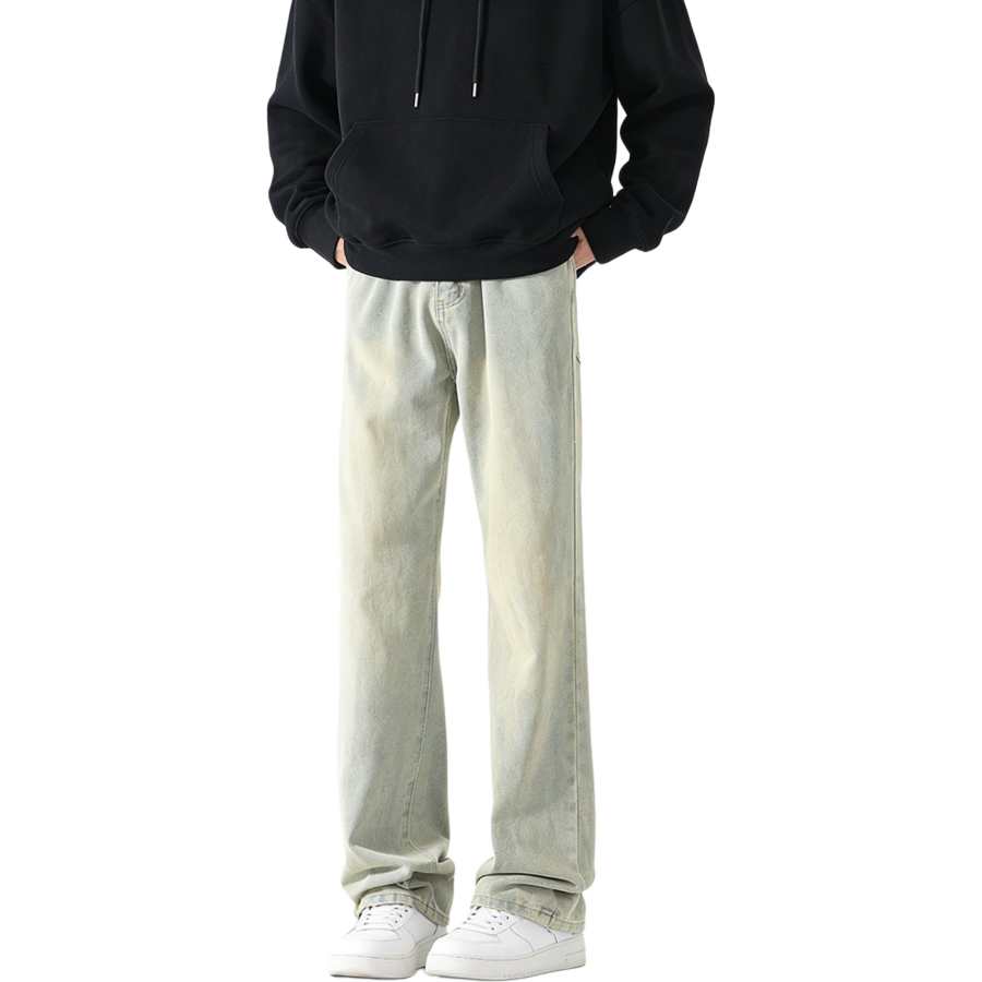 MUSCLETECH Jeans Unisex Thickened And Fleece Lined Straight Fit Pants